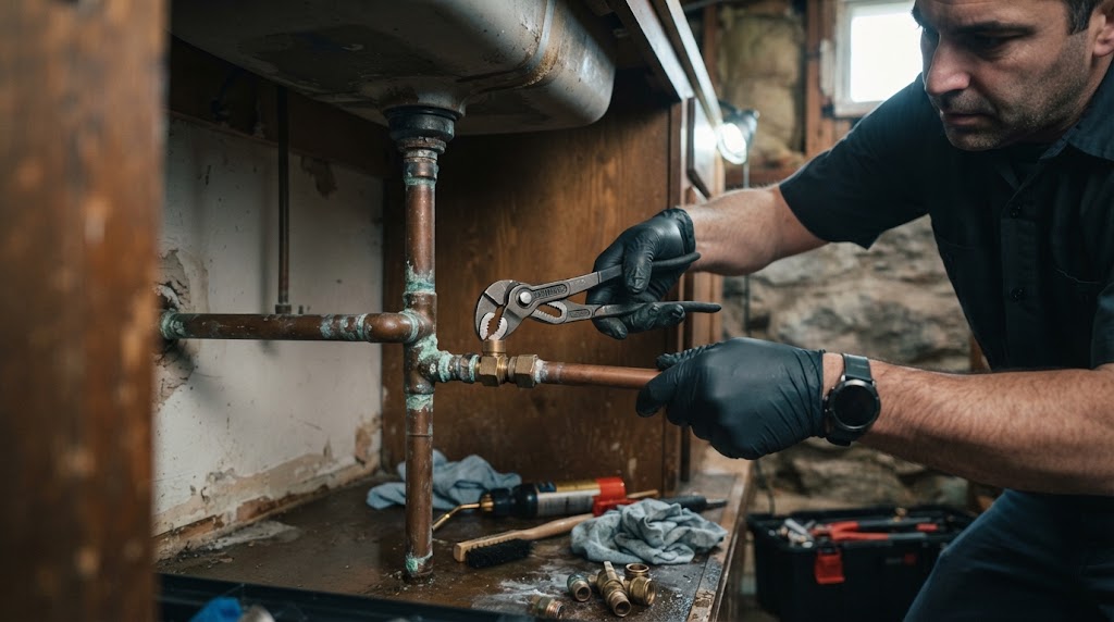 pipe leak repair Pennsauken NJ fixing copper and water line breaches