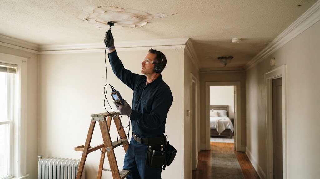 slab leak detection Pennsauken NJ in residential home